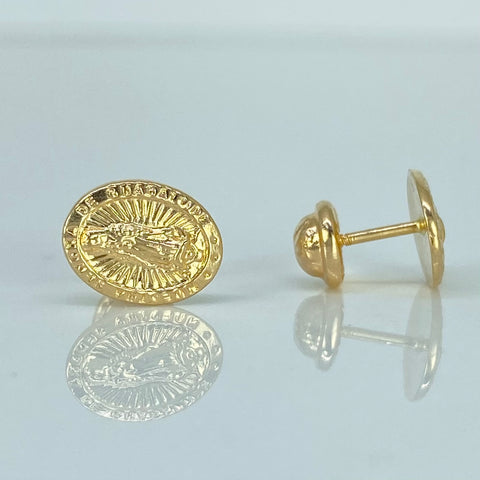 Topos Virgen Guadalupe Oro amarillo 18k 0,8 Gr / 7,5 mm †