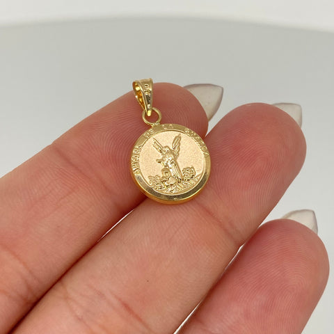 Dije Angel De La Guarda Oro amarillo 18k 0,78 Gr / 1,8 Cm *