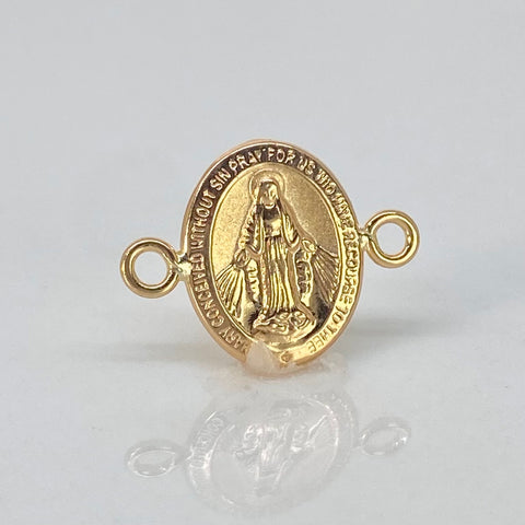 Herraje Virgen Milagrosa Oro amarillo 18k 0,55 Gr / 1,6 Cm