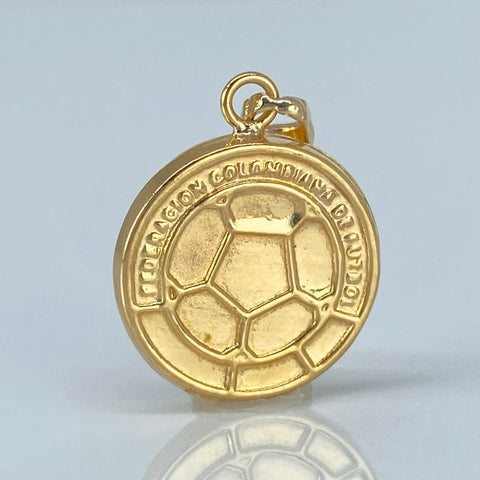 Dije Balon Futbol Oro amarillo 1,25 Gr / 2,5 Cm