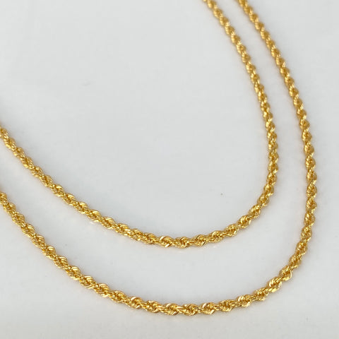 Cadena ● Lazo Oro amarillo 18k +1 / 2,93 Gr / 2 mm / 60 Cm