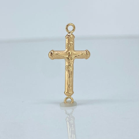 Herraje Cruz Cristo Oro amarillo 0,73 Gr / 2,8 Cm