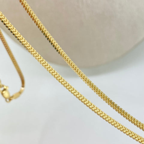Cadena ● Veneciana Oro amarillo 18k +3 / 6,3 Gr / 1,7 mm / 50 Cm †