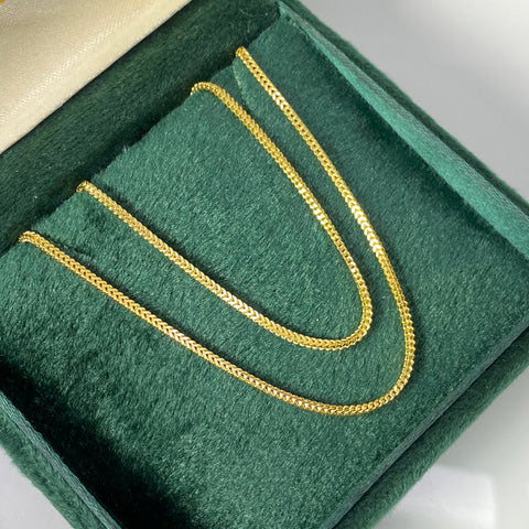Cadena Italy Franco Oro amarillo 18k +2 / 3,47 Gr / 1,4 mm / 45 Cm *