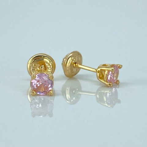 Topos Circon Rosa Oro amarillo 1,05 Gr / 4,2 mm *