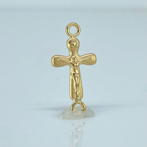 Herraje Cruz Cristo Oro amarillo 0,35 Gr / 2 Cm *