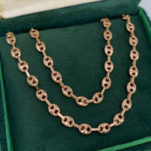 Cadena GC Diamantada Oro rosa 18k 16,60 Gr / 4,5 mm / 69 Cm *