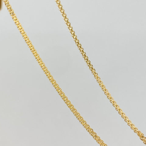 Cadena ● China Oro amarillo 18k 1,35 Gr / 1 mm / 40 Cm