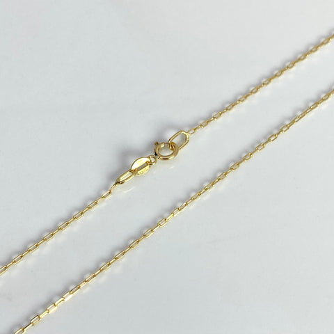 Cadena Italy Mini Cajón Oro amarillo 18k 1,19 Gr / 0,7 mm / 45,5 Cm