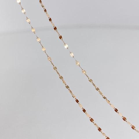 Set Cadena ● Crispeta + Dije Huella Oro amarillo 18k 0,55 Gr / 1 mm / 50 Cm *