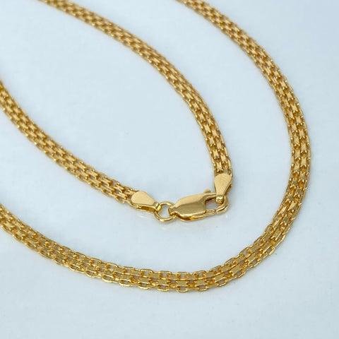 Cadena ● China Oro amarillo 18k 4,55 Gr / 3,2 mm / 50 Cm †