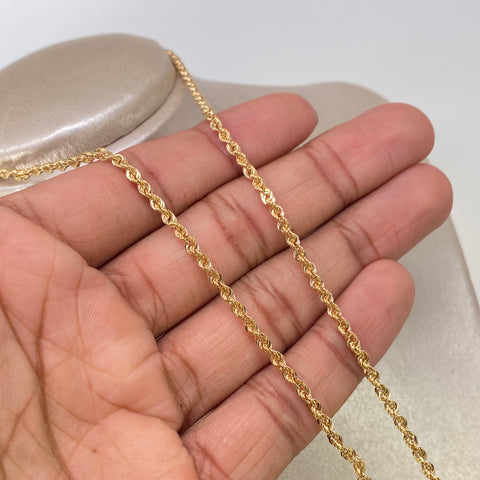 Cadena ● Lazo Oro amarillo 18k +1 / 3,12 Gr / 2,7 mm / 50 Cm
