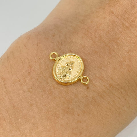 Herraje Jesus De La Misericordia Oro amarillo 18k 0,62 Gr / 1,6 Cm *