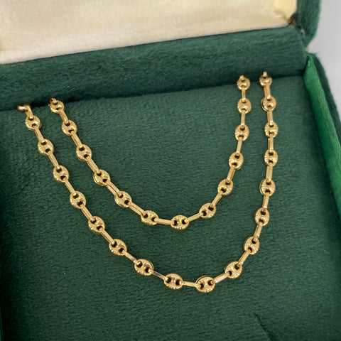 Cadena GC Diamantado Oro amarillo 18k 7,60 Gr / 3,5 mm / 61 Cm *