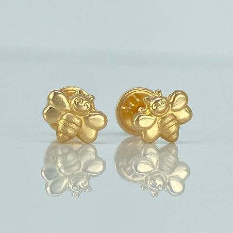 Topos Abeja Oro amarillo 18k 0,6 Gr / 7 mm
