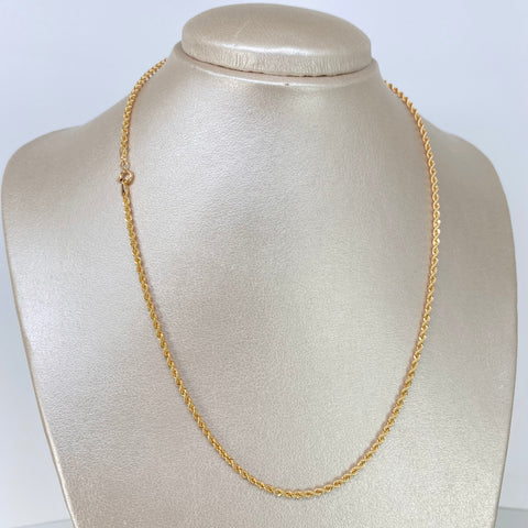 Cadena ● Lazo Oro amarillo 18k +1 / 2,6 Gr / 2,1 mm / 45 Cm