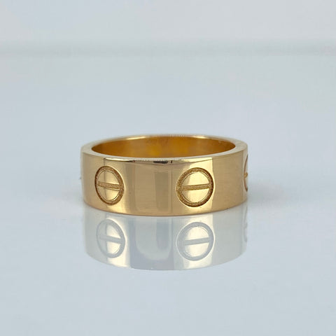 Anillo Argolla CT Oro amarillo / Talla 4 1/4 / 5,65 Gr / 5,5 mm *