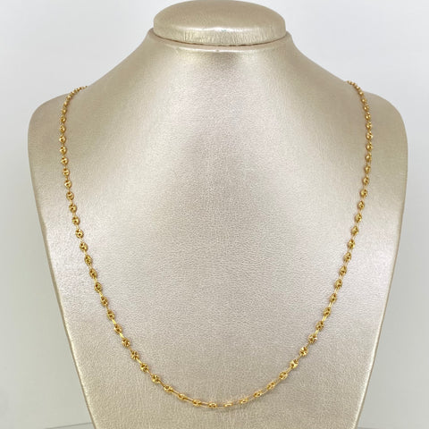 Cadena GC Diamantada Oro amarillo 18k 7,65 Gr / 3,3 mm / 60 Cm