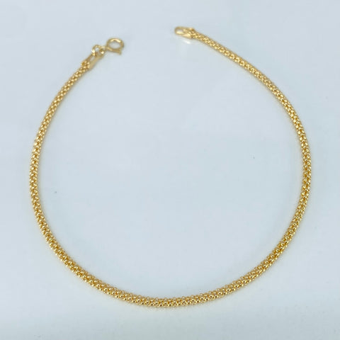 Pulso ● Cola Raton Oro amarillo 18k +1 / 1,7 Gr / 1,7 mm / 19 Cm *