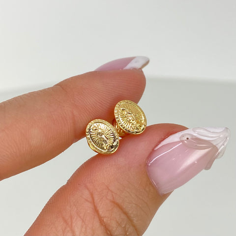 Topos Virgen Guadalupe Oro amarillo 18k 0,65 Gr / 6 mm †