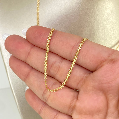 Cadena ● China Oro amarillo 18k 4,37 Gr / 2,2 mm / 45 Cm *