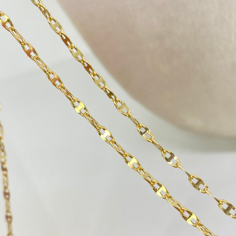 Cadena GC Italy Diamantada Oro amarillo 18k 2,65 Gr / 2,5 mm / 50 Cm †
