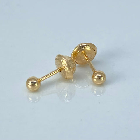 Topos Bolas Lisas Oro amarillo 0,45 Gr / 3 mm *