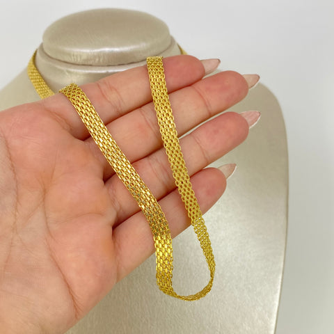 Cadena ● China Oro amarillo 18k 9,24 Gr / 6,3 mm / 50 Cm