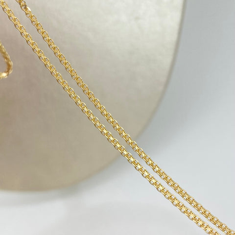 Cadena ● China Oro amarillo 18k 3,2 Gr / 1,4 mm / 60 Cm *
