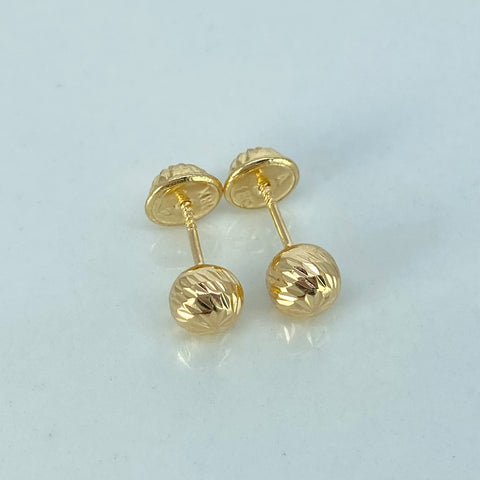 Topos Bolas Diamantadas Oro amarillo 0,6 Gr / 5 mm