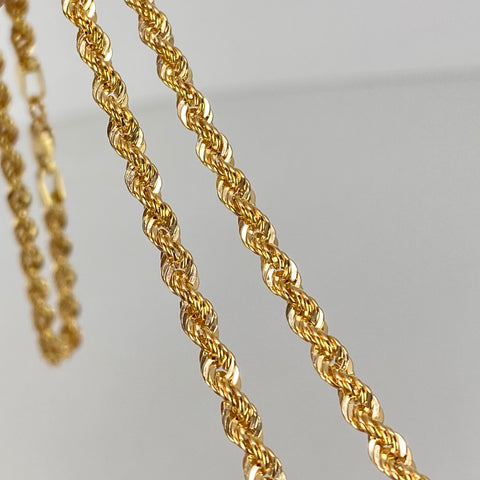 Cadena ● Lazo Oro amarillo 18k +1 / 6,91 Gr / 3,1 mm / 60 Cm †
