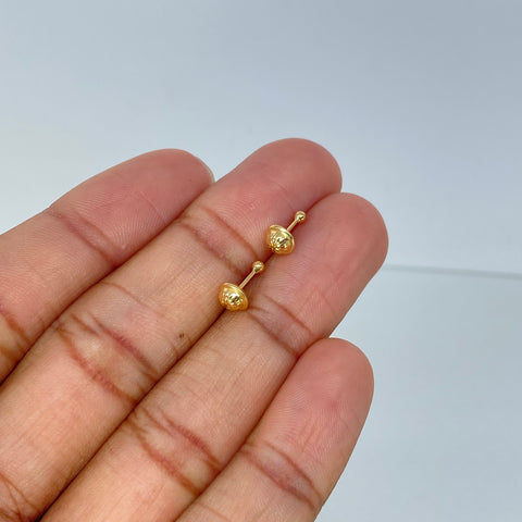 Topos Bolas Lisas Oro amarillo 0,43 Gr / 2 mm *