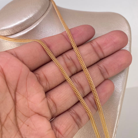 Cadena ● Sedusa Oro amarillo 18k 4,39 Gr / 3 mm / 50 Cm