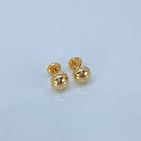 Topos Media Bola Lisa Oro amarillo 18k 0,86 Gr / 7 mm  *