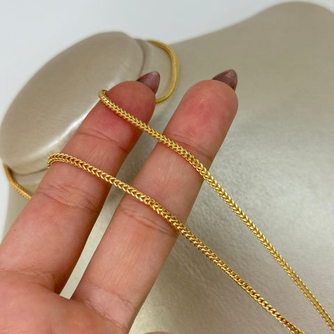 Cadena ● Franco Oro amarillo 18k +2 / 5,55 Gr / 2 mm / 50 Cm