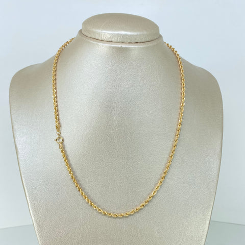 Cadena ● Lazo Oro amarillo 18k +1 / 3,15 Gr / 2,8 mm / 45 Cm *