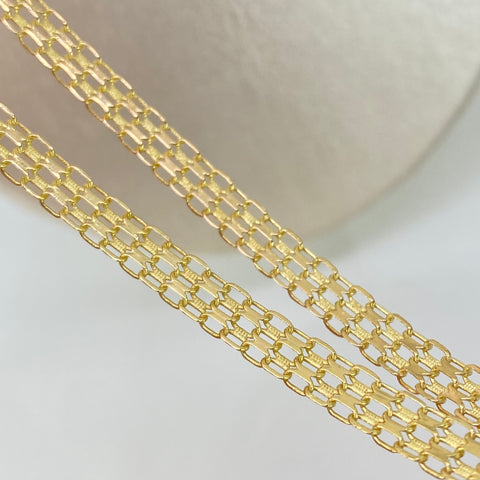 Cadena ● China Oro amarillo 18k 13,7 Gr / 4,8 mm / 60 Cm †