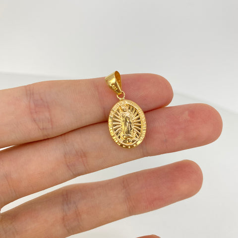 Dije Virgen Guadalupe Oro amarillo 18k 1,1 Gr / 2,5 Cm  *