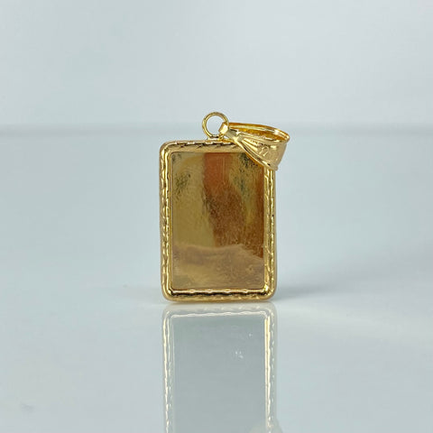 Dije Placa Rectangular Oro amarillo 1,41 Gr / 2,8 Cm