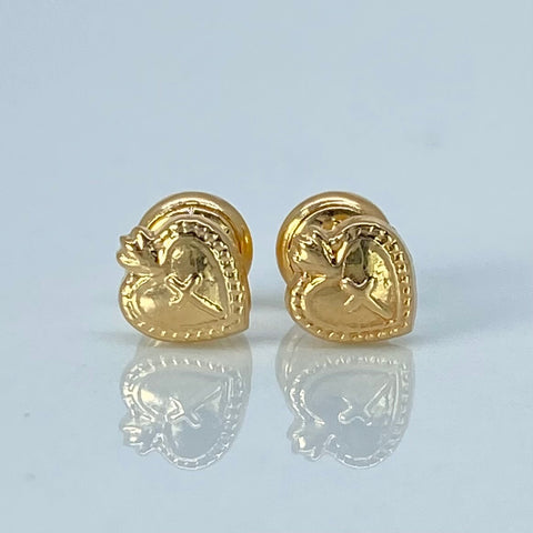 Topos Corazon Cruz Oro amarillo 0,65 Gr / 6 mm *