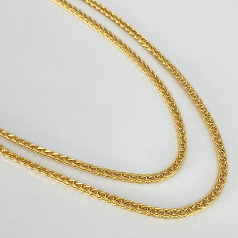 Cadena ● Franco Oro amarillo 18k +2 / 5,25 Gr / 2 mm / 60 Cm *