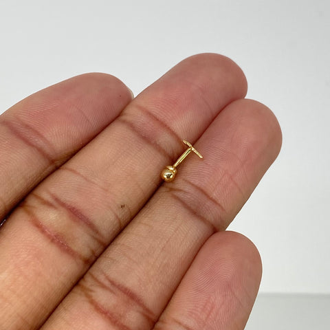 Piercing Cruz  / Oro Amarillo 18k (Joya) / 4mm / 0,3gr / 1cm / (Oreja)
