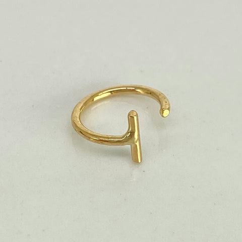 Piercing Aro / Oro Amarillo 18k (Joya) / 0,32gr / 1,1cm / (Labio)