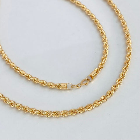 Cadena ● Lazo Oro amarillo 18k +1 / 5,4 Gr / 2,8 mm / 45 Cm *