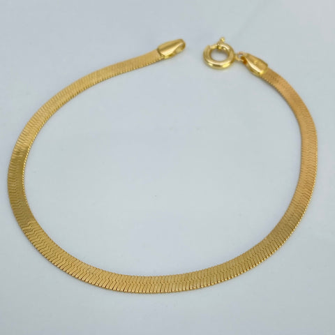 Pulso ● Espejo Diamantado Oro amarillo 18k +3 / 4,45 Gr / 3 mm / 18 Cm