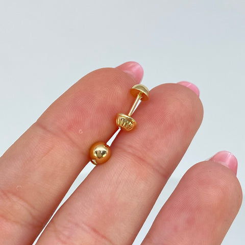Topos Media Bolas Lisas Oro amarillo 0,52 Gr / 5 mm *
