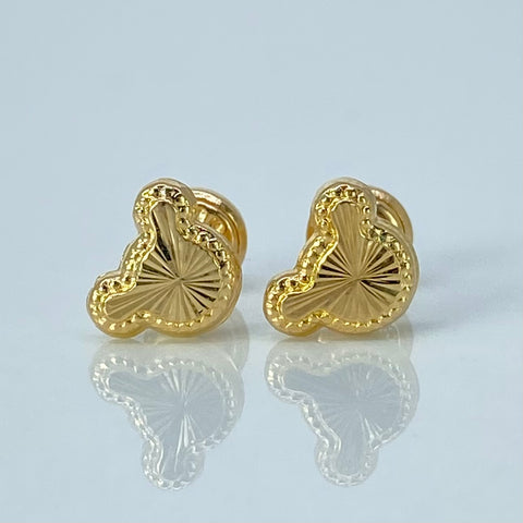 Topos Raton Diamantados Oro amarillo 0,75 Gr / 8 mm *