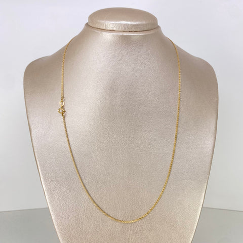 Cadena ● China Oro amarillo 18k 2,76 Gr / 1,3 mm / 50 Cm