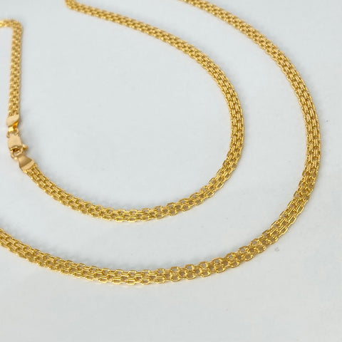 Cadena ● China Oro amarillo 18k +1 / 5,45 Gr / 3,1 mm / 60 Cm