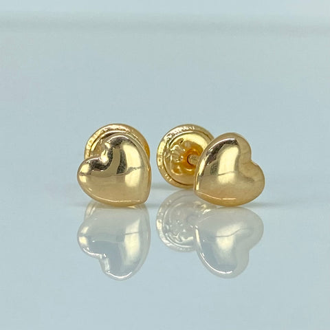Topos Corazon Oro amarillo 18k 0,6 Gr / 6 mm †